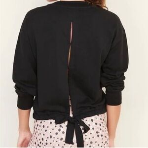 Old Navy Loose French Terry Tie Open Back Sweatshirt